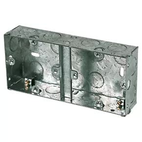 metal back box sizes|metal back box screwfix.